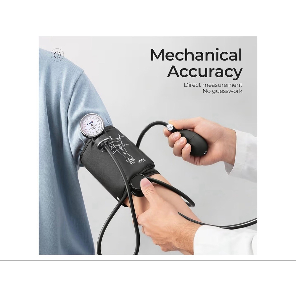 NEW CUG+ Aneroid Sphygmomanometer One Size Black White - Picture 3 of 11